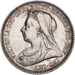 1900 Shilling - Victoria British Silver Coin - Very Nice