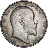 1902 Shilling - Edward VII British Silver Coin - Nice