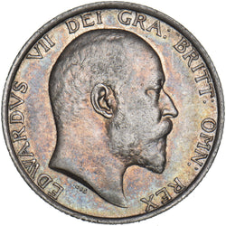 1905 Shilling - Edward VII British Silver Coin - Nice