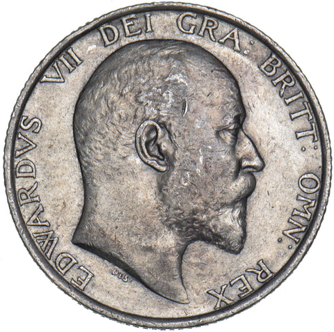 1905 Shilling - Edward VII British Silver Coin - Nice