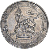 1905 Shilling - Edward VII British Silver Coin - Nice