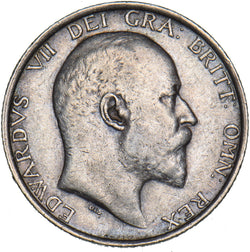 1906 Shilling - Edward VII British Silver Coin - Nice