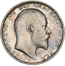 1907 Shilling - Edward VII British Silver Coin - Nice