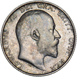 1909 Shilling - Edward VII British Silver Coin - Nice