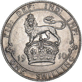1910 Shilling - Edward VII British Silver Coin - Very Nice
