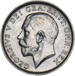 1919 Shilling - George V British Silver Coin - Very Nice