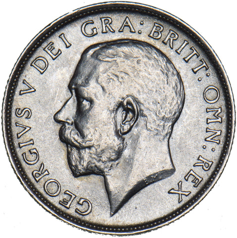 1919 Shilling - George V British Silver Coin - Very Nice