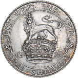 1919 Shilling - George V British Silver Coin - Very Nice