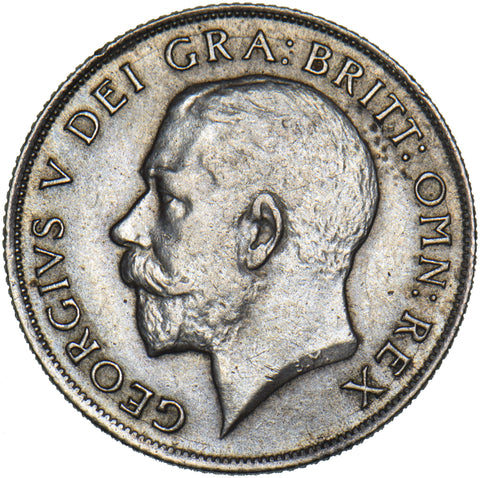 1921 Shilling - George V British Silver Coin - Nice