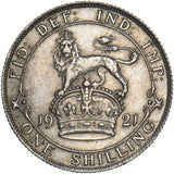 1921 Shilling - George V British Silver Coin - Nice