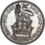 1927 Proof Shilling - George V British Silver Coin - Superb