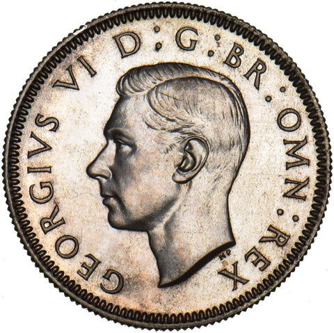 1937 Proof English Shilling - George VI British Silver Coin - Superb