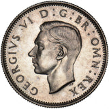 1937 Proof Scottish Shilling - George VI British Silver Coin - Superb