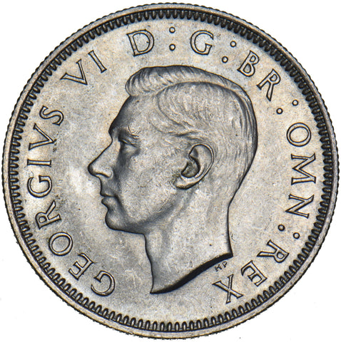 1946 English Shilling - George VI British Silver Coin - Superb