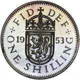 1953 Proof Scottish Shilling - Elizabeth II British  Coin - Superb
