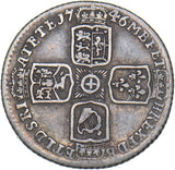 1746 Lima Sixpence - George II British Silver Coin