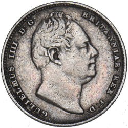 1834 Sixpence - William IV British Silver Coin - Nice