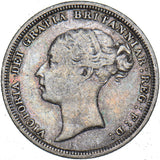 1886 Sixpence - Victoria British Silver Coin