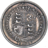 1887 Sixpence - Victoria British Silver Coin - Nice