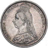 1888 Sixpence - Victoria British Silver Coin - Nice