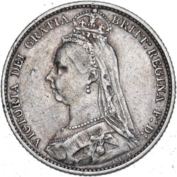 1890 Sixpence - Victoria British Silver Coin