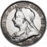 1893 Sixpence - Victoria British Silver Coin - Nice