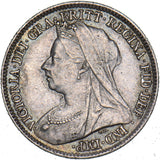 1896 Sixpence - Victoria British Silver Coin - Nice