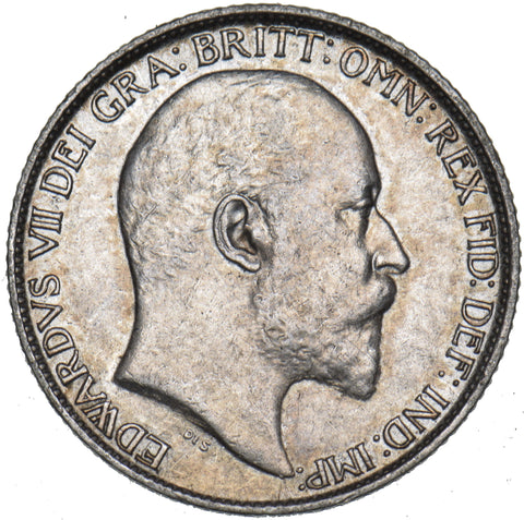 1904 Sixpence - Edward VII British Silver Coin - Very Nice
