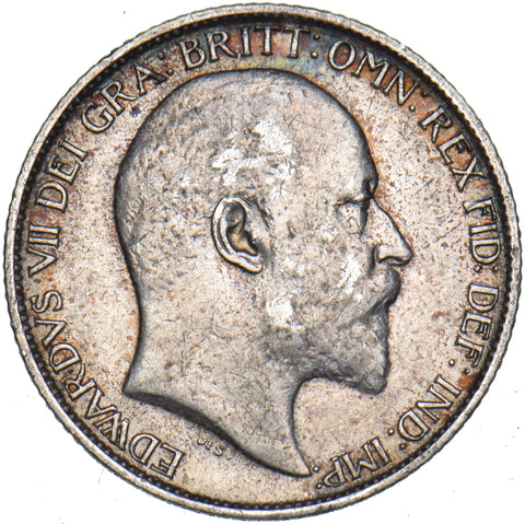 1904 Sixpence - Edward VII British Silver Coin - Nice