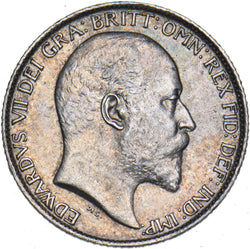 1905 Sixpence - Edward VII British Silver Coin - Very Nice