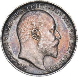 1905 Sixpence - Edward VII British Silver Coin - Very Nice