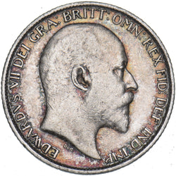 1906 Sixpence - Edward VII British Silver Coin - Nice