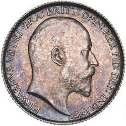 1906 Sixpence - Edward VII British Silver Coin - Superb