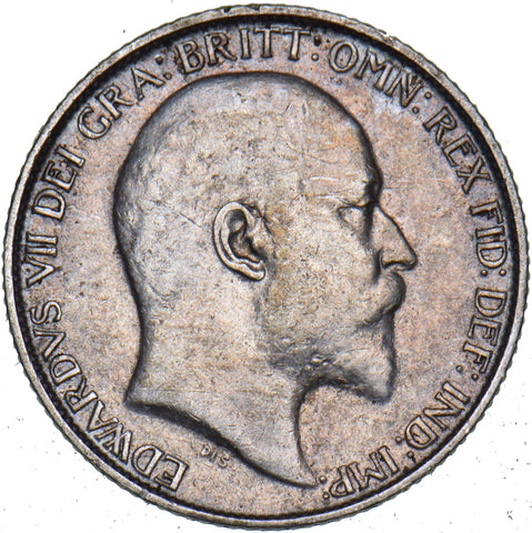 1910 Sixpence - Edward VII British Silver Coin