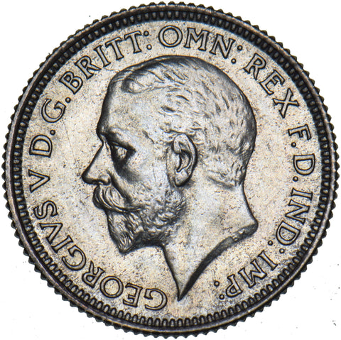 1927 Proof Sixpence - George V British Silver Coin - Superb