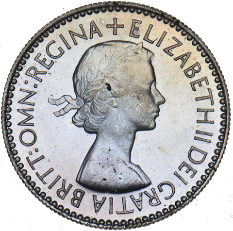 1953 Proof Sixpence - Elizabeth II British  Coin - Superb