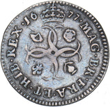 1677 Maundy Fourpence - Charles II British Silver Coin - Nice