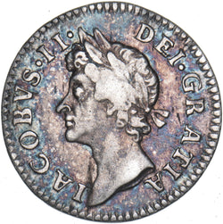 1686 Maundy Fourpence - James II British Silver Coin - Nice