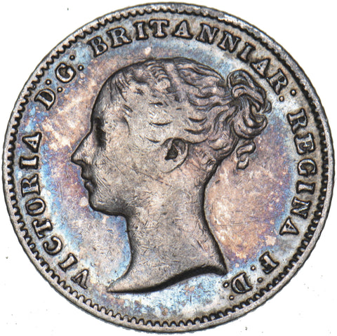 1849 Groat (Fourpence) - Victoria British Silver Coin - Nice