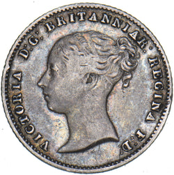 1855 Groat (Fourpence) - Victoria British Silver Coin - Nice