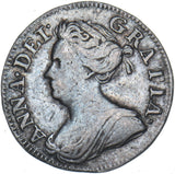1713 Threepence - Anne British Silver Coin - Nice