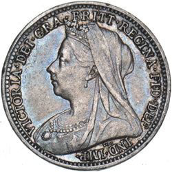 1899 Threepence - Victoria British Silver Coin - Very Nice