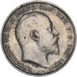 1903 Threepence - Edward VII British Silver Coin - Very Nice