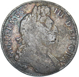 1697 Halfcrown (7 Over 6) - William III British Silver Coin