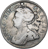 1713 Halfcrown (Holed) - Anne British Silver Coin