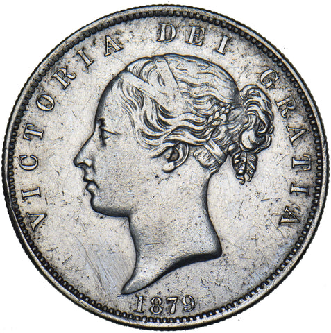 1879 Halfcrown - Victoria British Silver Coin - Nice