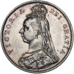 1887 Halfcrown - Victoria British Silver Coin - Very Nice