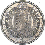 1887 Halfcrown - Victoria British Silver Coin - Very Nice