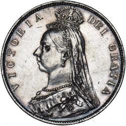1889 Halfcrown - Victoria British Silver Coin - Very Nice
