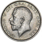 1914 Halfcrown - George V British Silver Coin - Very Nice
